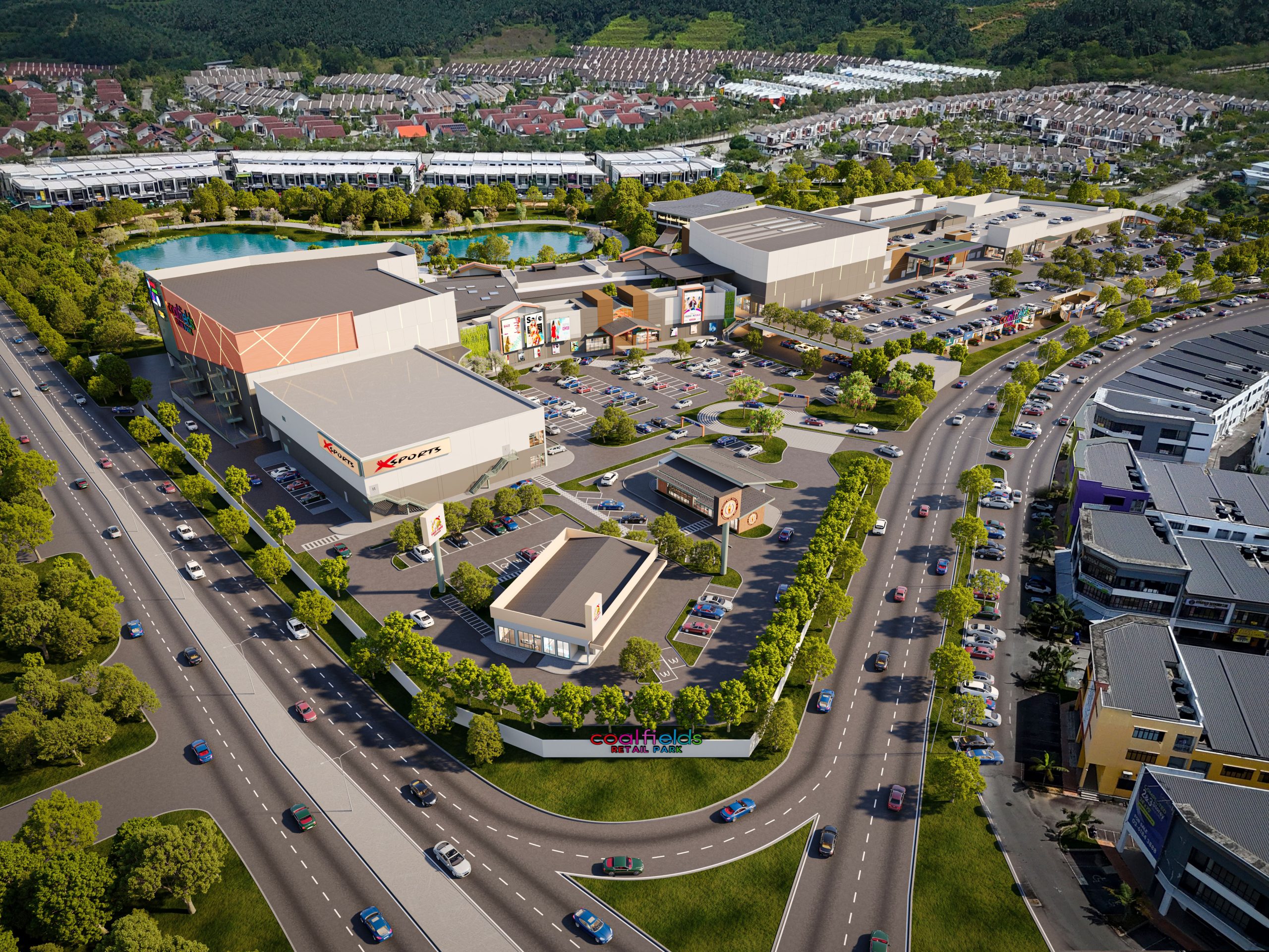 Coalfields Retail Park_Aerial_View3